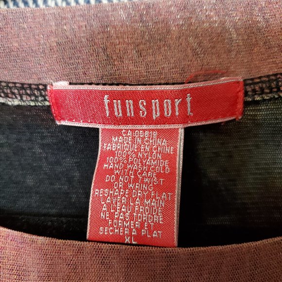 Funsport - XL - Lined Mesh City Graphic Tee Top - Long Sleeves - EUC - Picture 4 of 6